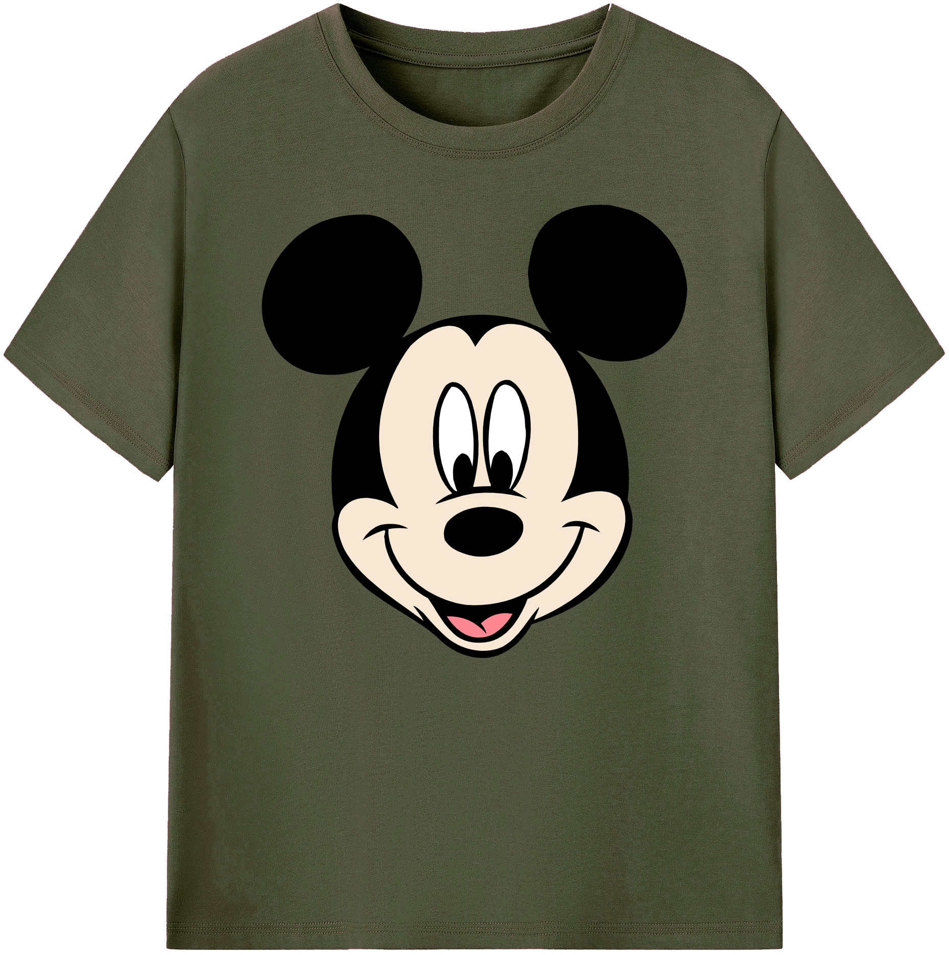 ミッキーマウス Mickey Mouse 綿100％ メンズ半袖Tシャツ｜肌触りやわらか＆通気性